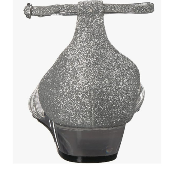 Easy Street Women's Tarrah Wedge Sandal, Silver Glitter, 8.5 M US - Picture 3 of 5